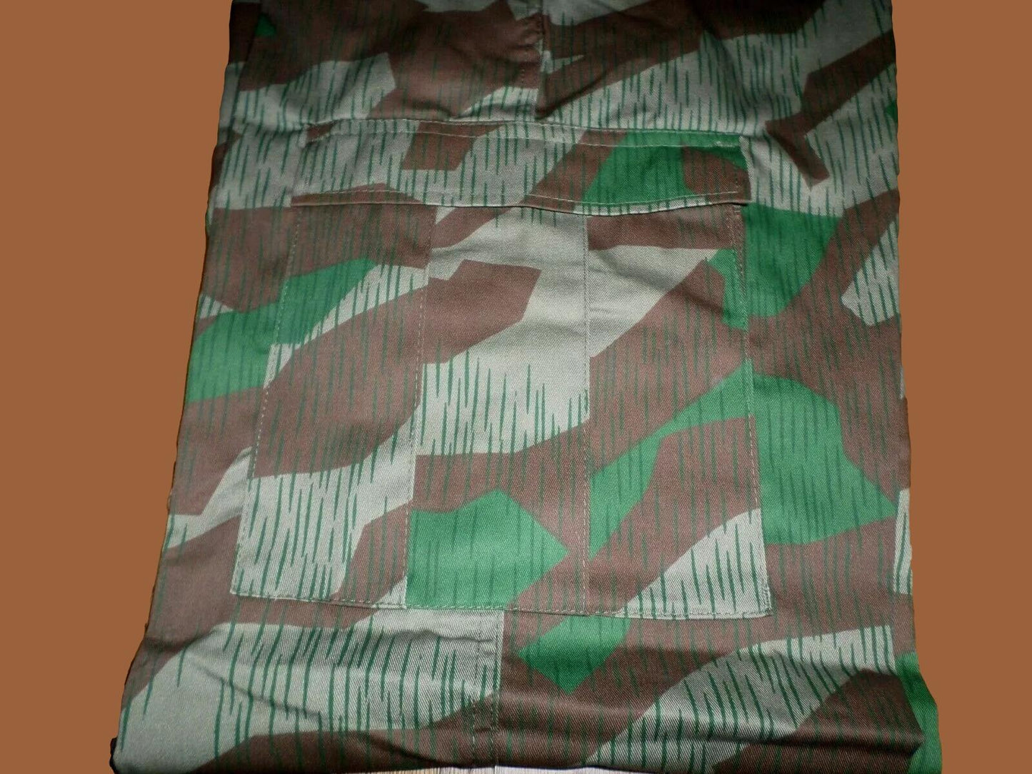 GERMAN SPLINTER CAMOUFLAGE PANTS MILITARY BDU CARGO 6 POCKET FATIGUE TROUSERS