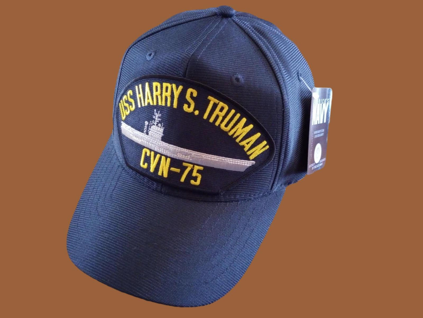 USS HARRY S TRUMAN CVN-75 NAVY SHIP HAT U.S MILITARY OFFICIAL BALL CAP USA MADE