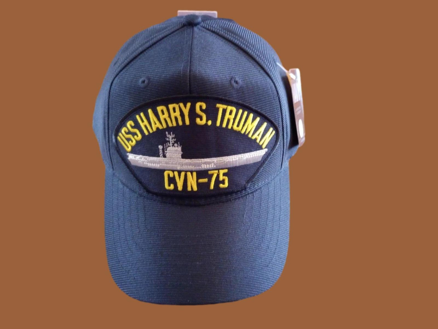 USS HARRY S TRUMAN CVN-75 NAVY SHIP HAT U.S MILITARY OFFICIAL BALL CAP USA MADE
