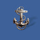 U.S NAVY GOLD ANCHOR LAPEL HAT PIN U.S MILITARY MINIATURE SIZE 1" X 1/4"