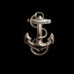 U.S NAVY GOLD ANCHOR LAPEL HAT PIN U.S MILITARY MINIATURE SIZE 1" X 1/4"