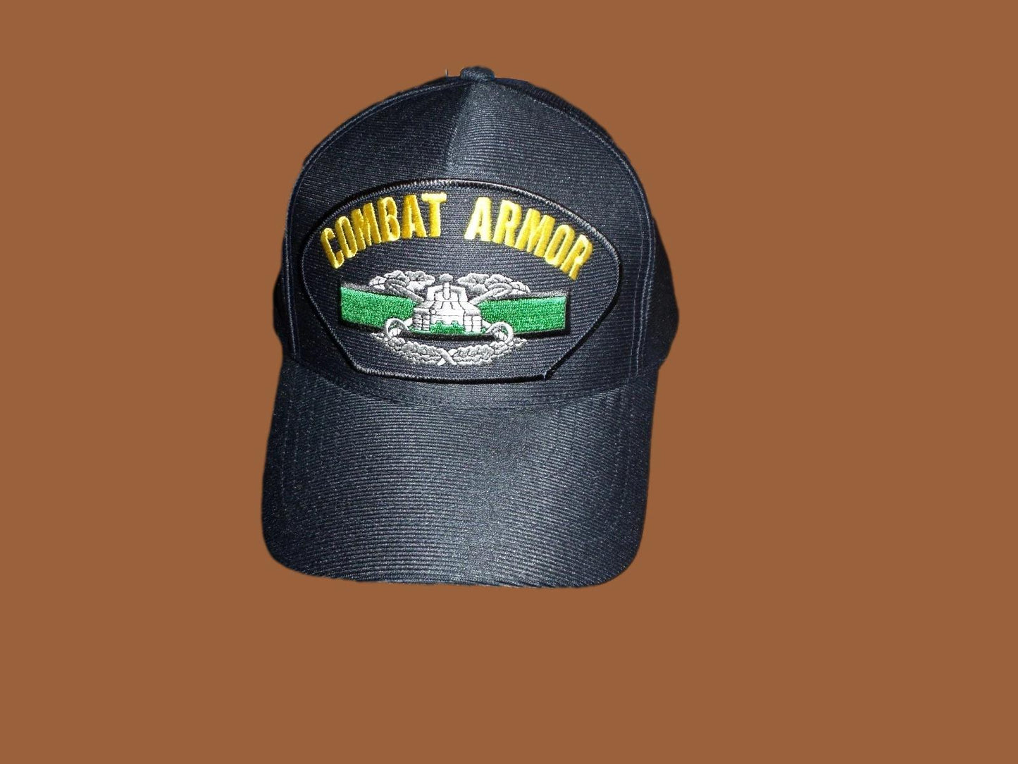 U.S ARMY COMBAT ARMORED BADGE HAT U.S MILITARY OFFICIAL BALL CAP U.S.A MADE