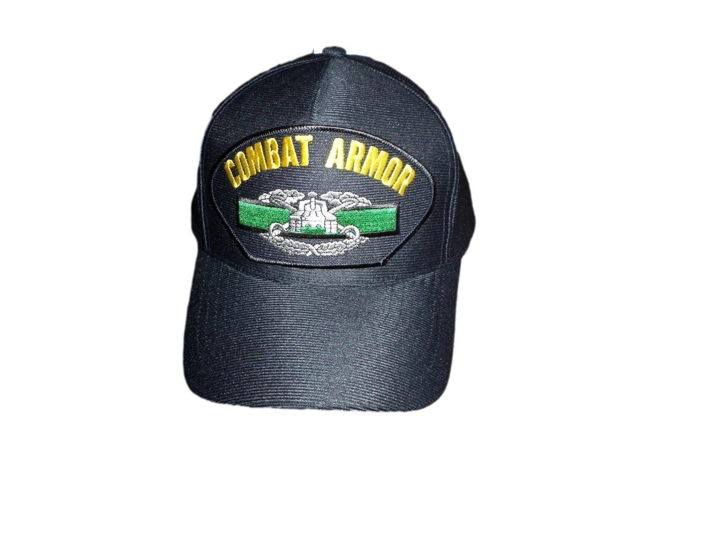 U.S ARMY COMBAT ARMORED BADGE HAT U.S MILITARY OFFICIAL BALL CAP U.S.A MADE