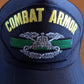 U.S ARMY COMBAT ARMORED BADGE HAT U.S MILITARY OFFICIAL BALL CAP U.S.A MADE