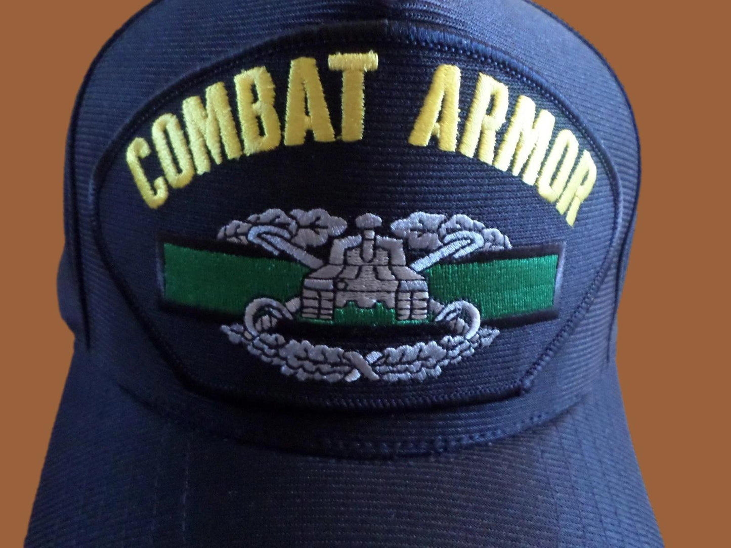 U.S ARMY COMBAT ARMORED BADGE HAT U.S MILITARY OFFICIAL BALL CAP U.S.A MADE