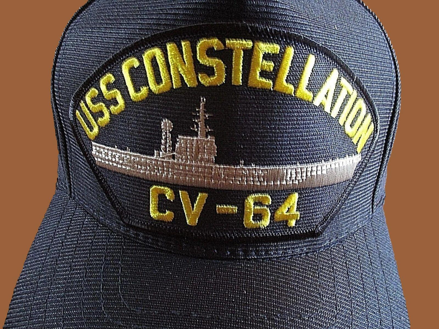 USS CONSTELLATION CV-64 NAVY SHIP HAT U.S MILITARY OFFICIAL BALL CAP U.S.A MADE