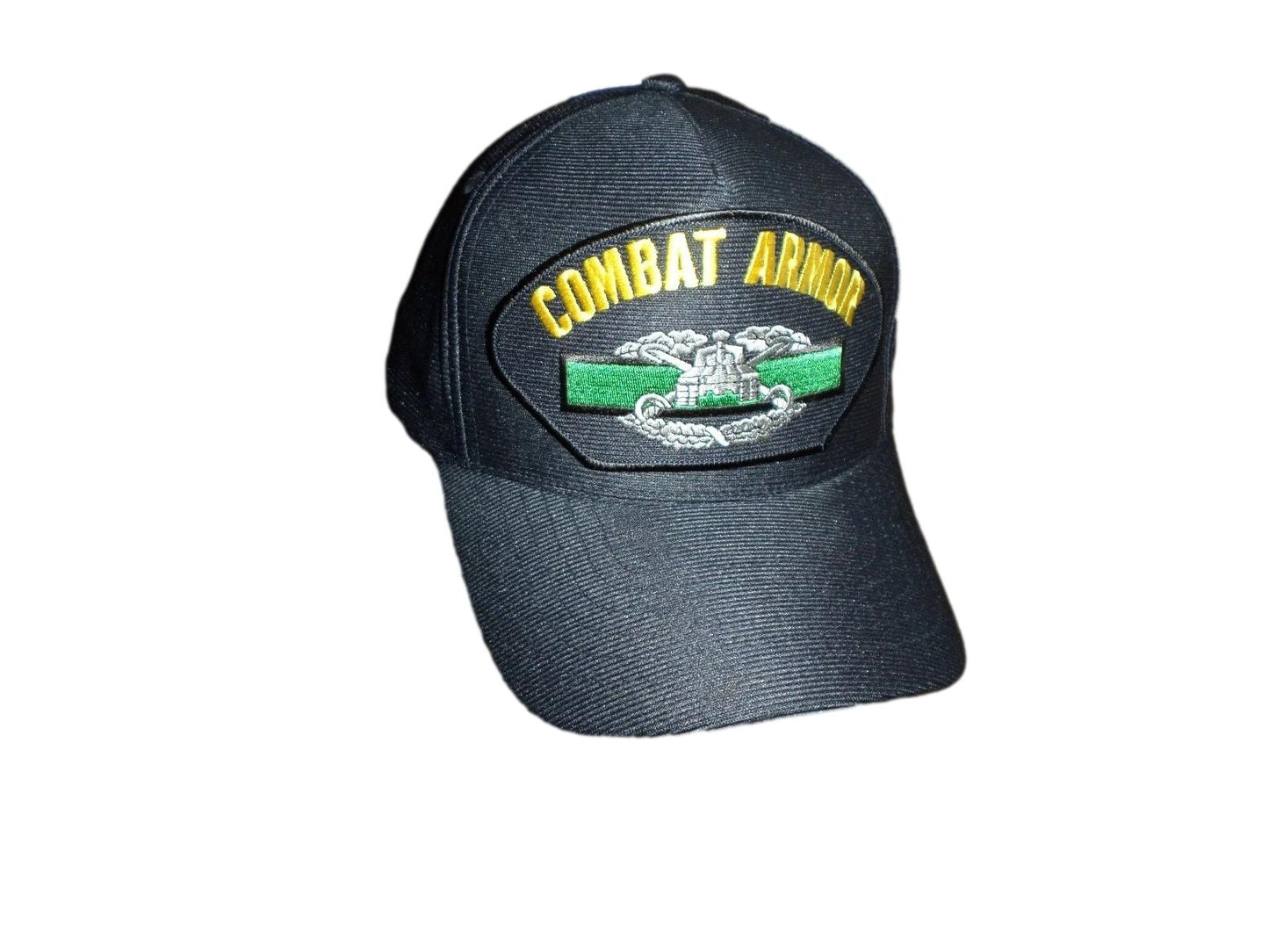 U.S ARMY COMBAT ARMORED BADGE HAT U.S MILITARY OFFICIAL BALL CAP U.S.A MADE