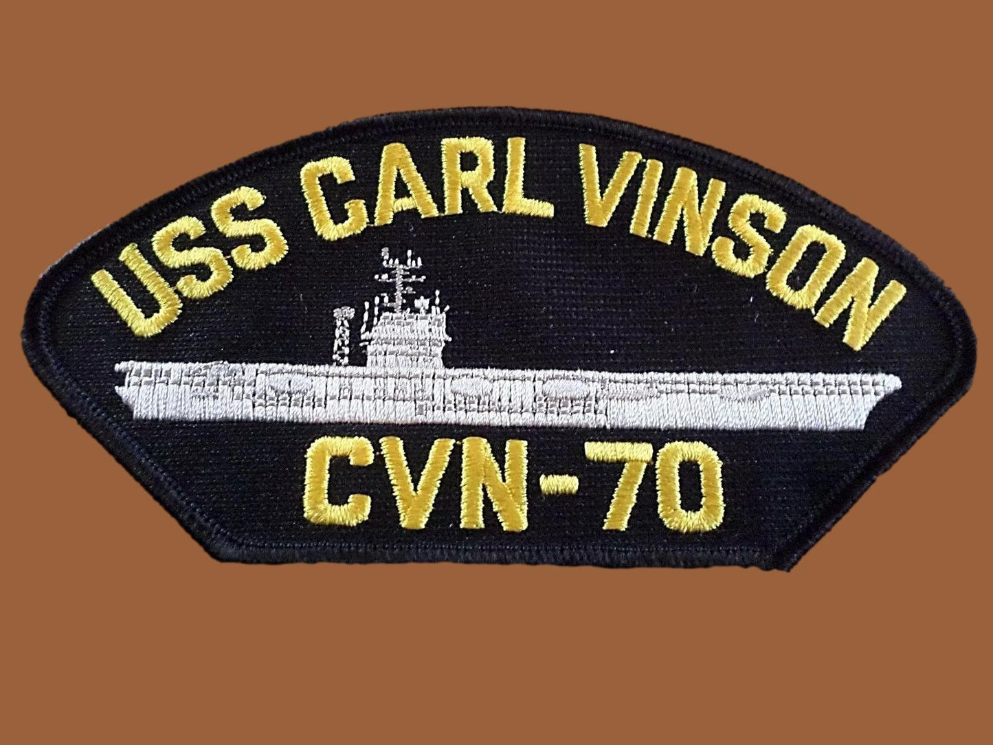 USS CARL VINSON CVN-70 U.S.MILITARY NAVY CARRIER SHIP HAT PATCH U.S.A MADE