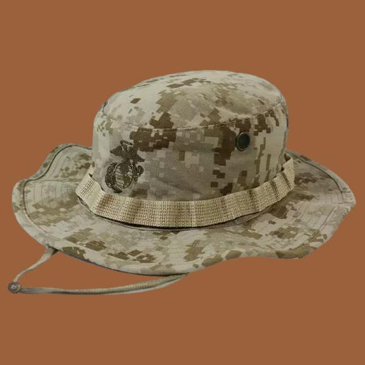 MARINE CORPS BOONIE HAT USMC DIGITAL DESERT MARPAT CAMOUFLAGE XL 7 3/4 USA MADE