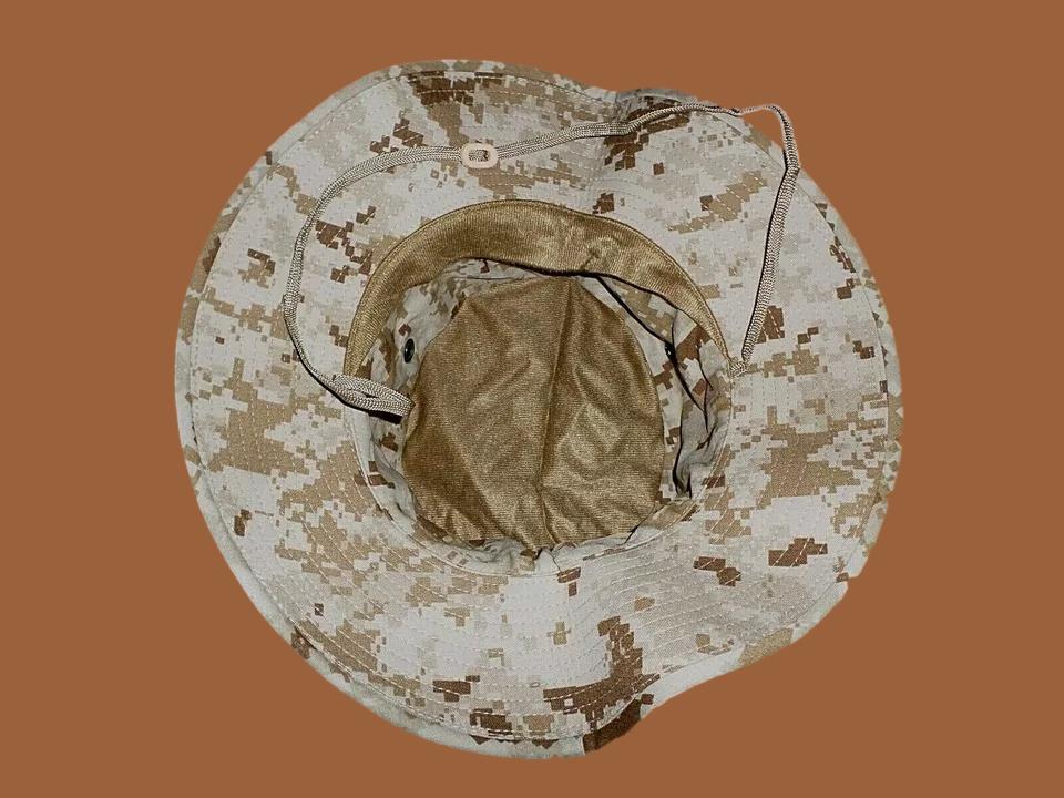 MARINE CORPS BOONIE HAT USMC DIGITAL DESERT MARPAT CAMOUFLAGE 7.25 MEDIUM USA