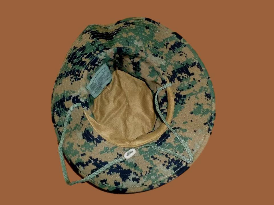 MARINE CORPS BOONIE HAT USMC DIGITAL WOODLAND MARPAT CAMOUFLAGE LARGE 7.5 USA