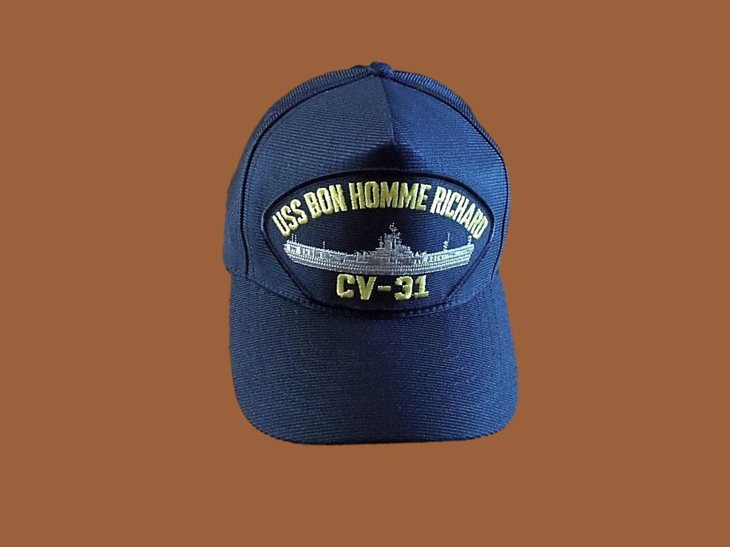 USS BON HOMME RICHARD CV-31 NAVY SHIP HAT U.S MILITARY OFFICIAL BALL CAP US MADE