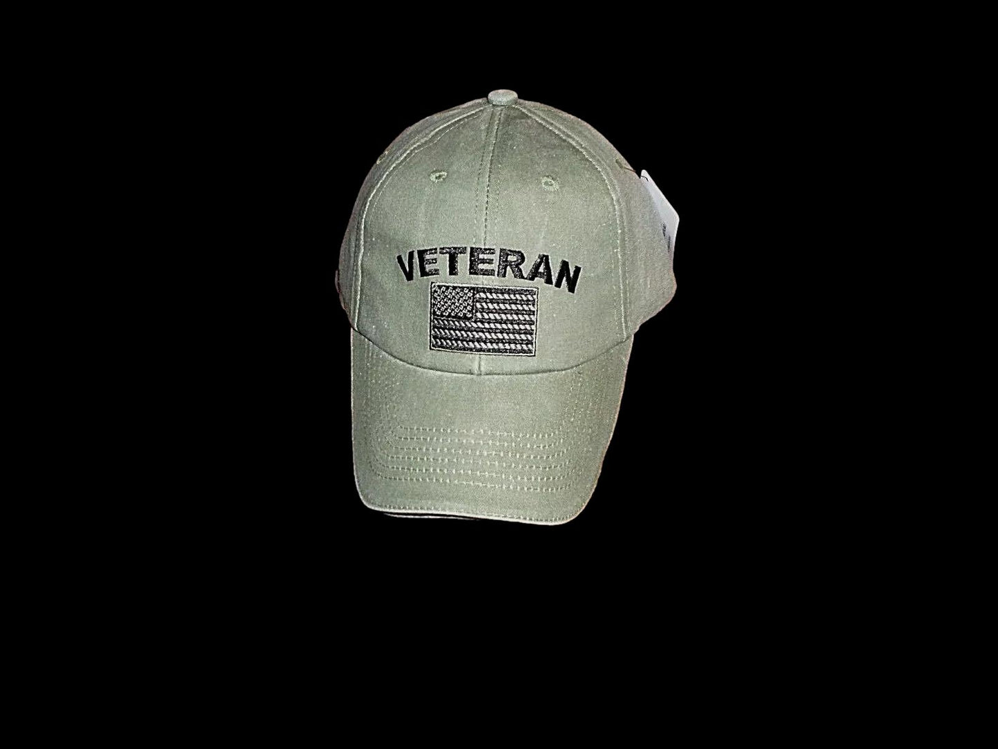 U.S MILITARY VETERAN HAT U.S AMERICAN FLAG EMBROIDERED BALL CAP STONEWASHED