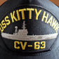 USS KITTY HAWK CV-63 NAVY SHIP HAT U.S MILITARY OFFICIAL BALL CAP U.S.A MADE