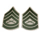 MARINE CORPS GUNNERY SERGEANT SHOULDER PATCHES SERVICE KHAKI UNIFORM CHEVRON