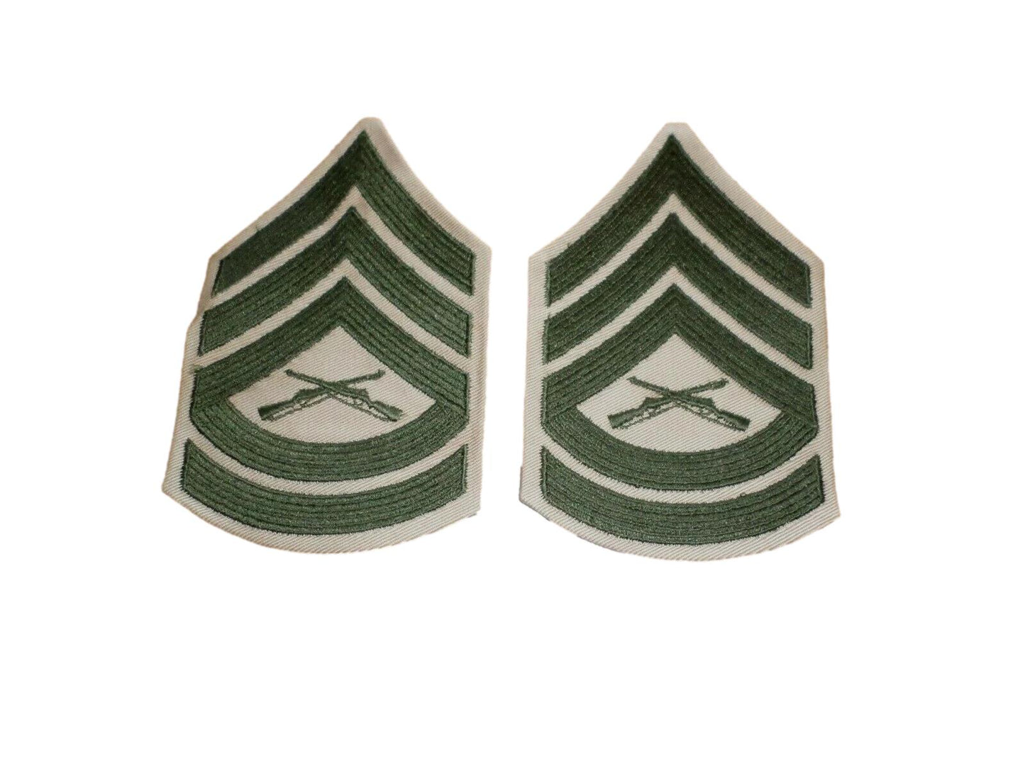 MARINE CORPS GUNNERY SERGEANT SHOULDER PATCHES SERVICE KHAKI UNIFORM CHEVRON