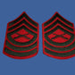 MARINE CORPS MASTER SERGEANT PATCHES SERVICE FEMALE DRESS UNIFORM CHEVRON