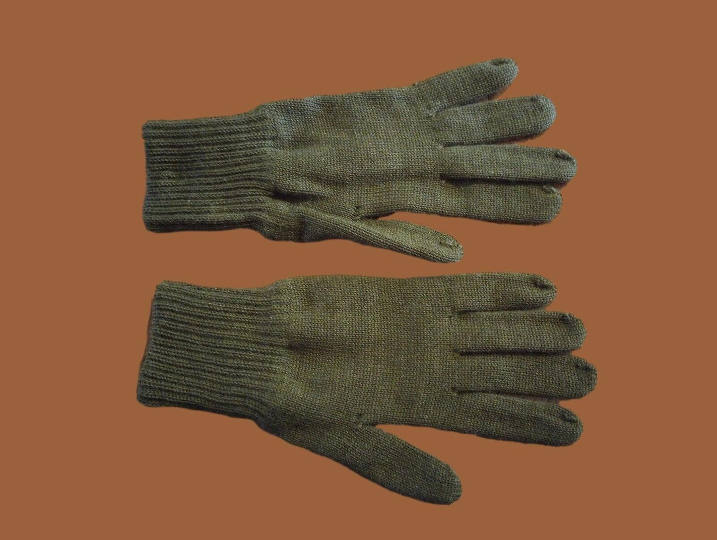 BELGIAN MILITARY D-3A LEATHER GLOVES COLD WET WEATHER WITH LINERS LARGE