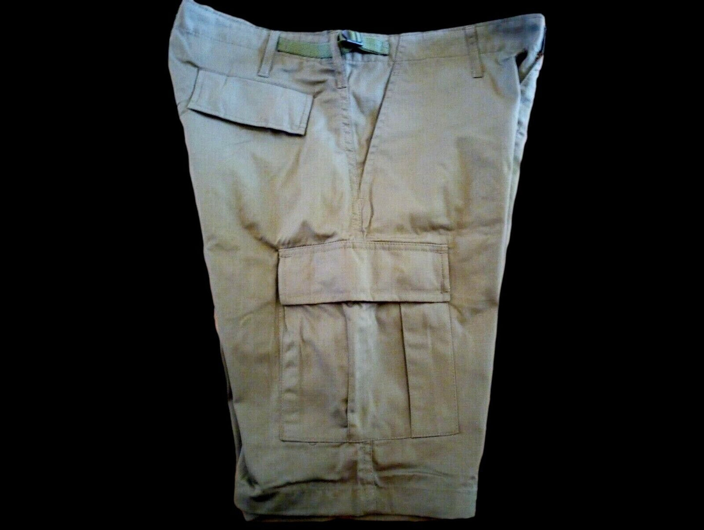 OD GREEN BDU CARGO SHORTS MILITARY STYLE 6 POCKET ZIPPER FLY LONG INSEAM