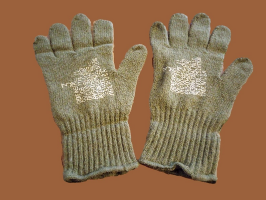 U.S MILITARY D3A GLOVE INSERT LINERS WOOL COLD WEATHER SMALL MEDIUM SZ 3 NOS