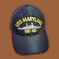 USS MARYLAND BB-46 U.S NAVY SHIP HAT OFFICIAL U.S MILITARY BALL CAP U.S.A MADE