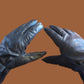 BELGIAN MILITARY D-3A LEATHER GLOVES COLD WET WEATHER WITH LINERS LARGE