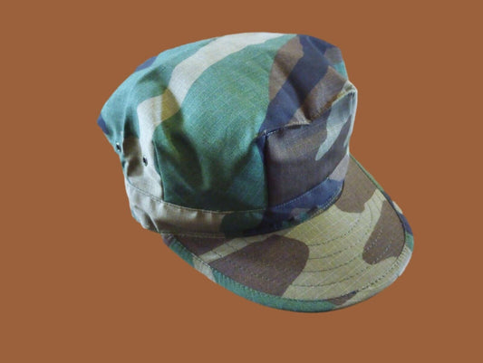 Military Issue Woodland Camouflage Combat Hat 100% Cotton BDU Utility Cap New