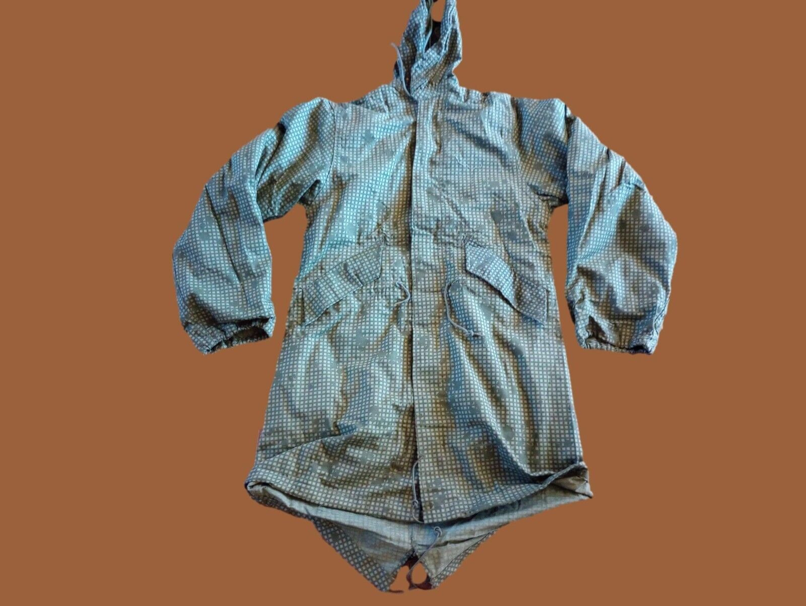 U.S MILITARY NIGHT DESERT CAMOUFLAGE FISHTAIL PARKA WITH LINER X