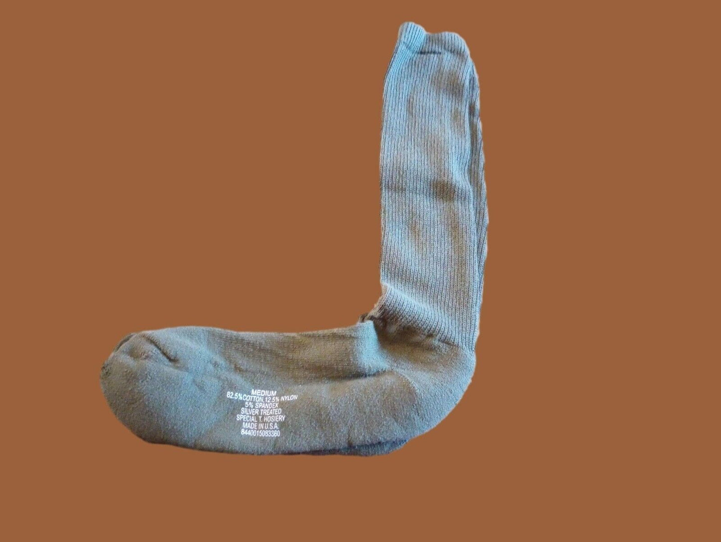 MILITARY CUSHION SOLE SOCKS ANTIMICROBIAL SILVERPLATED X-STATIC USA MADE