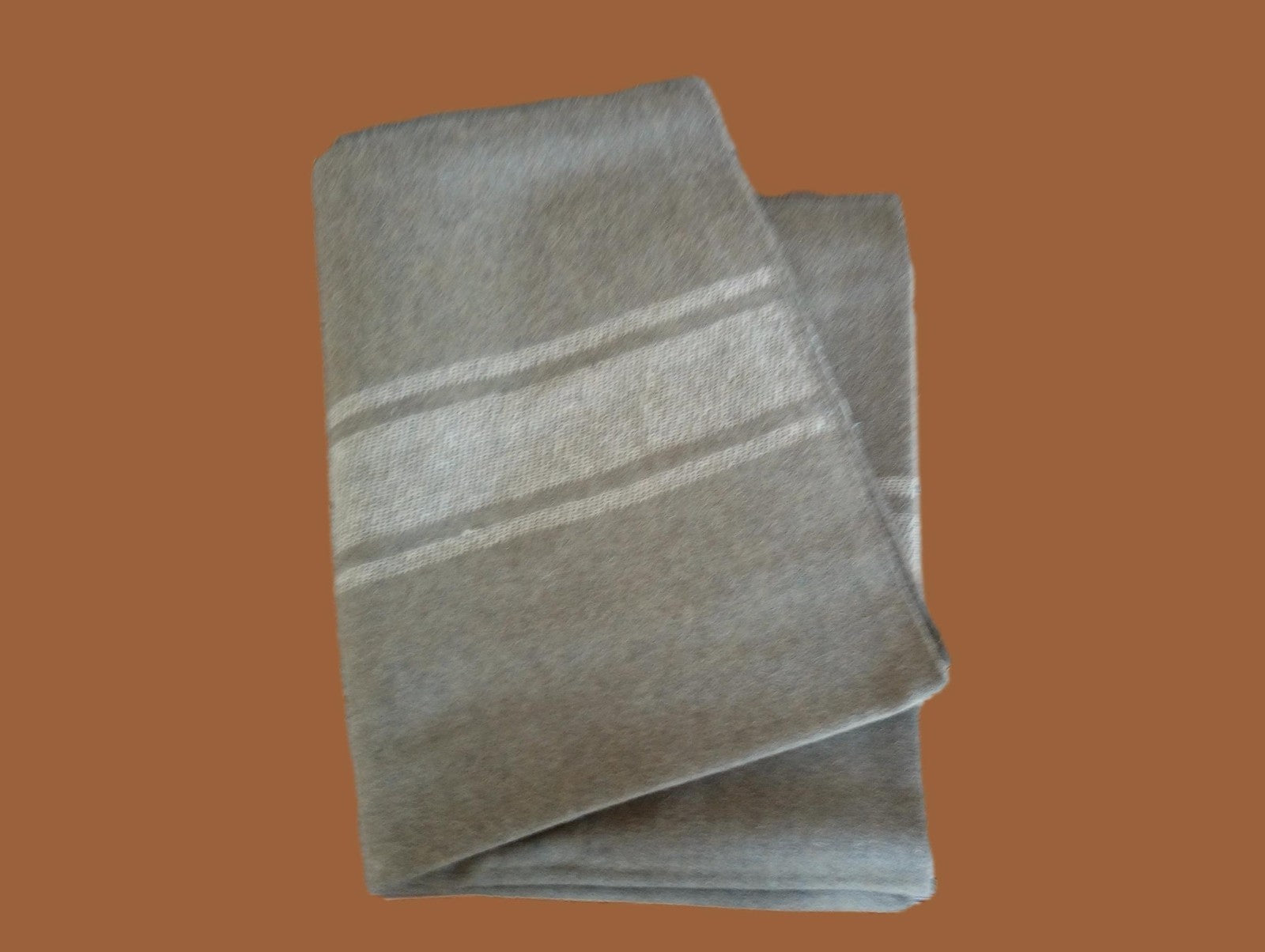 GENUINE ITALIAN MILITARY ISSUE ARMY WOOL BLANKET WITH WOVEN