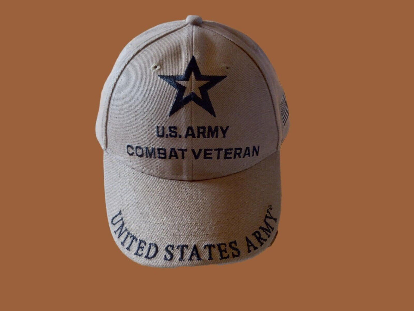 NEW U.S MILITARY ARMY COMBAT VETERAN EMBROIDERED HAT CAP OFFICIAL LICENSED HATS