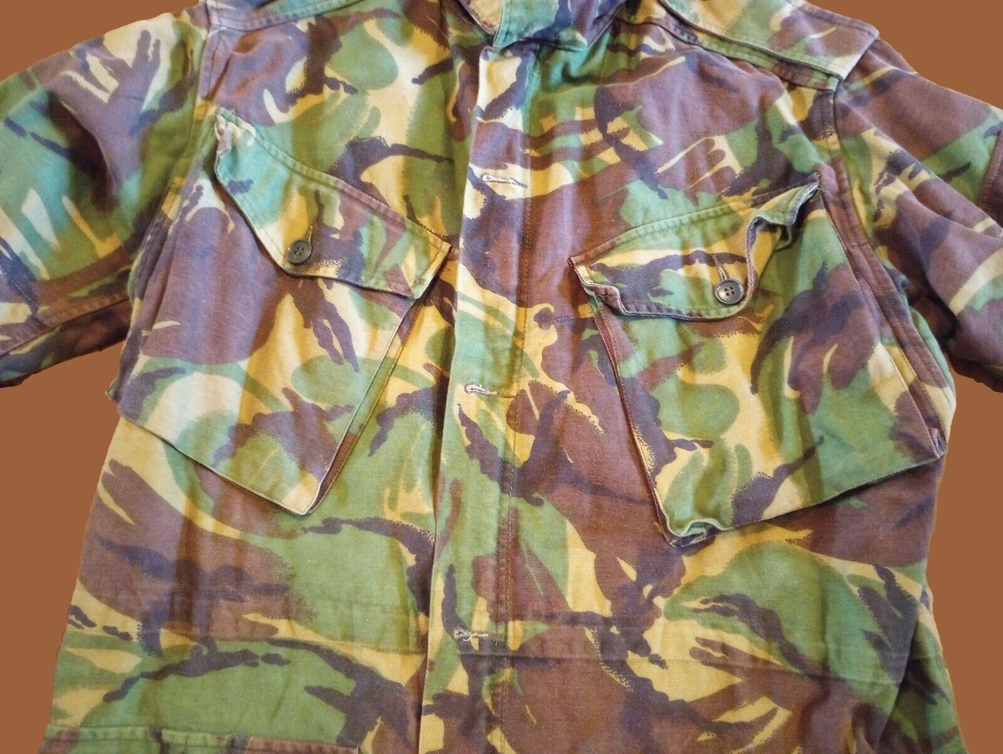 British Army issue DPM Combat Jacket Smock Jungle Tropical Camouflage Vintage