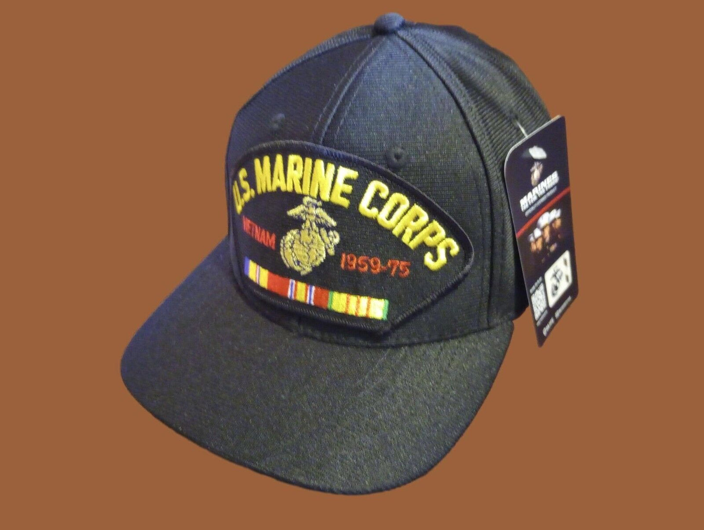 U.S MARINE CORPS VIETNAM VETERAN HAT OFFICIAL MILITARY BALL CAP U.S.A MADE