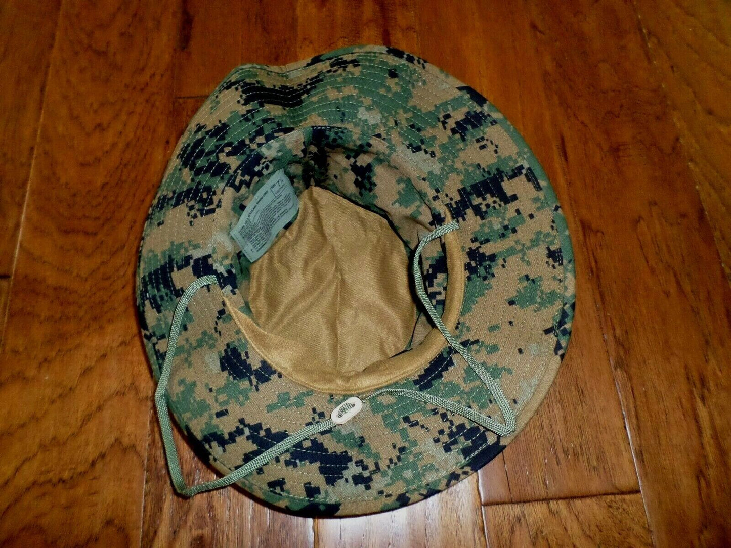 MARINE CORPS BOONIE HAT  DIGITAL WOODLAND CAMOUFLAGE NO EGA  XL 7 3/4 USA MADE