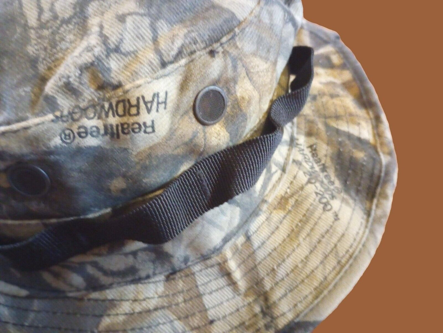 REALTREE HARDWOODS CAMOUFLAGE BOONIE HAT TRU SPEC 7 1/2 LARGE