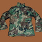 U.S MILITARY ISSUE M-65 FIELD JACKET WITH COLD WEATHER LINER WOODLAND CAMO NEW