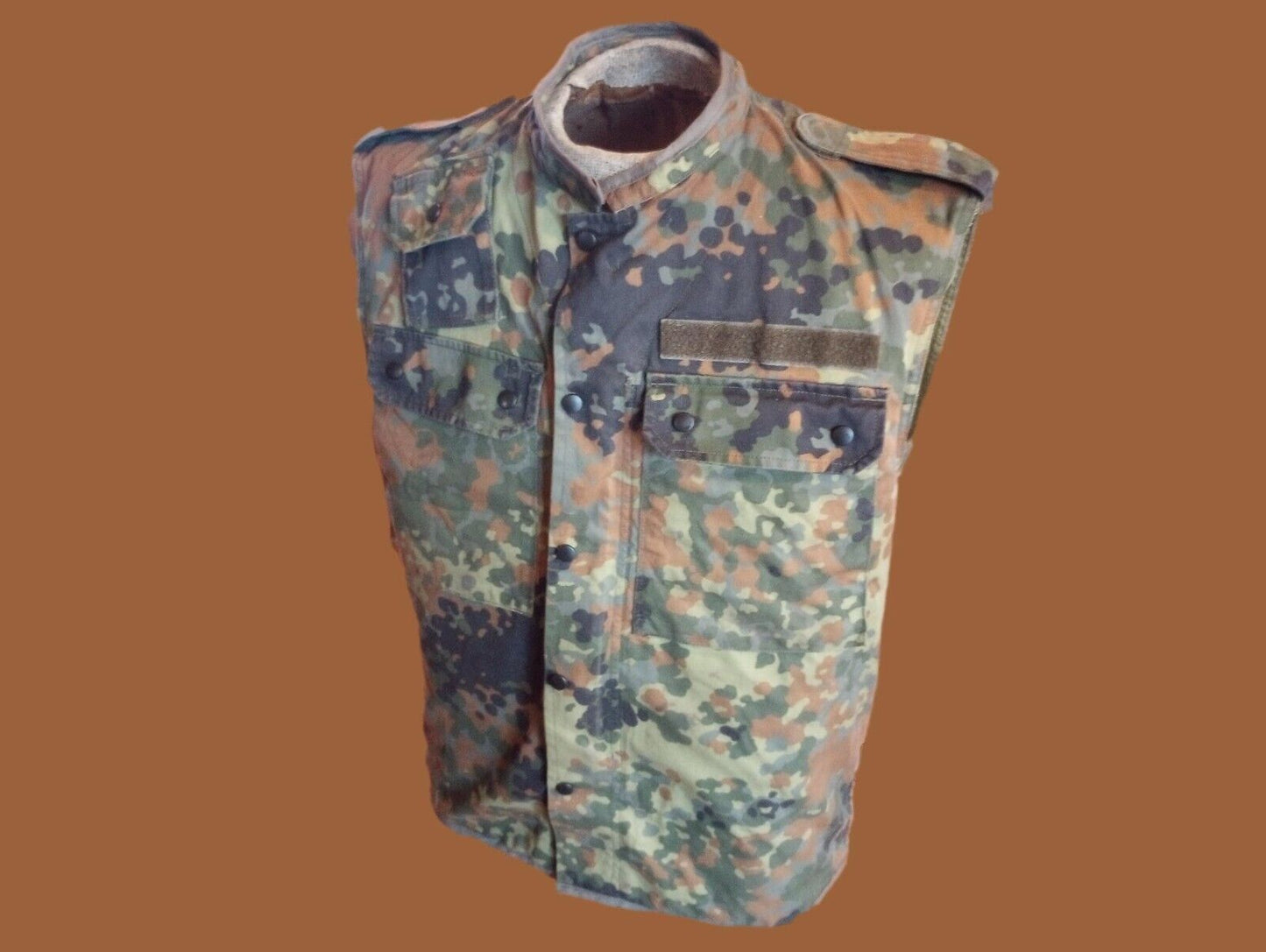 German Military Bundeswehr Combat Vest Shirt Flecktarn Camouflage Original