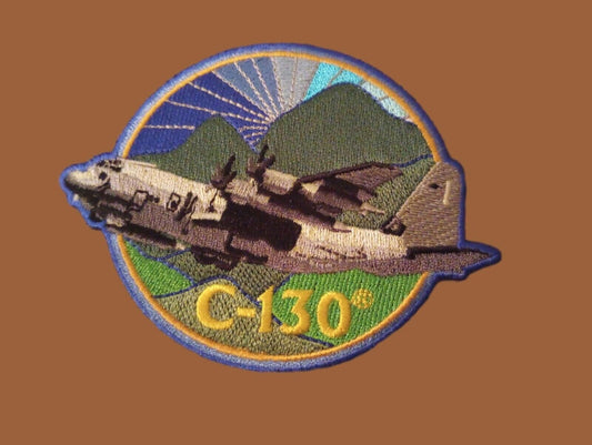 U.S.MILITARY AIR FORCE C-130 HAT JACKET PATCH HEAT TRANSFER