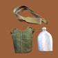 Vintage Military Canteen With Shoulder Strap And Cover Original Surplus