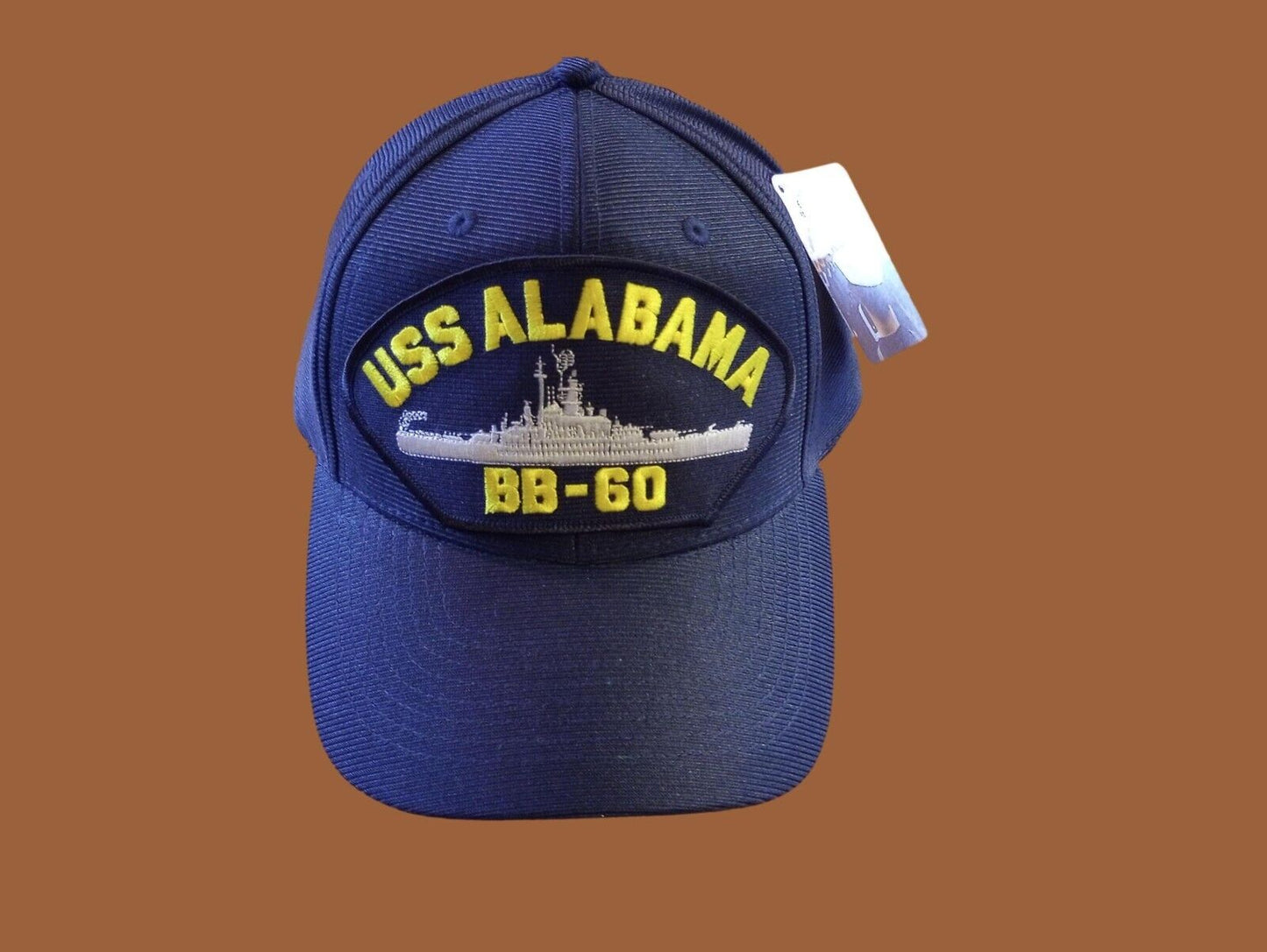 USS ALABAMA BB-60 NAVY SHIP HAT OFFICIAL U.S MILITARY BALL CAP U.S.A MADE