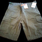 OD GREEN BDU CARGO SHORTS MILITARY STYLE 6 POCKET ZIPPER FLY LONG INSEAM