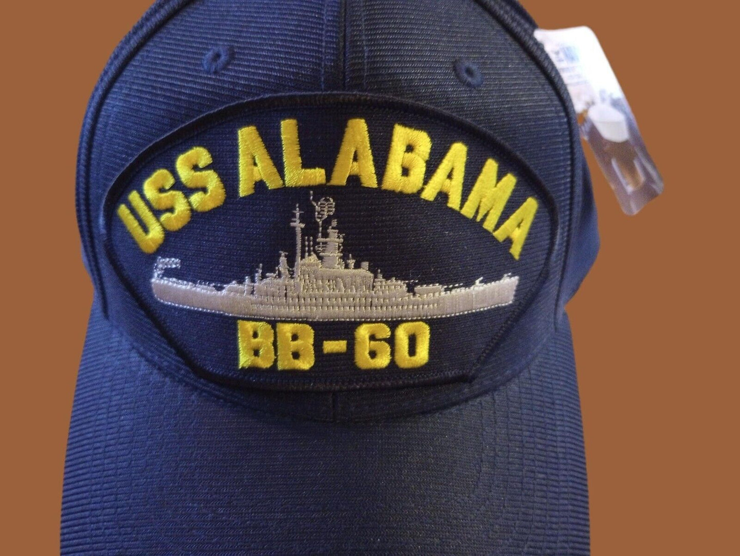 USS ALABAMA BB-60 NAVY SHIP HAT OFFICIAL U.S MILITARY BALL CAP U.S.A MADE