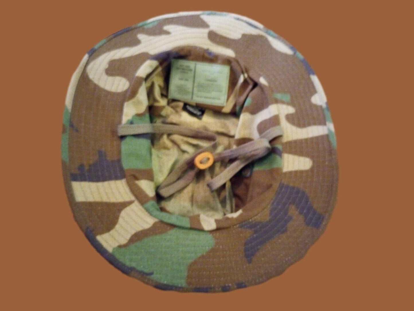 U.S MILITARY STYLE HOT WEATHER BOONIE HAT WOODLAND CAMOUFLAGE RIP-STOP XX-LARGE