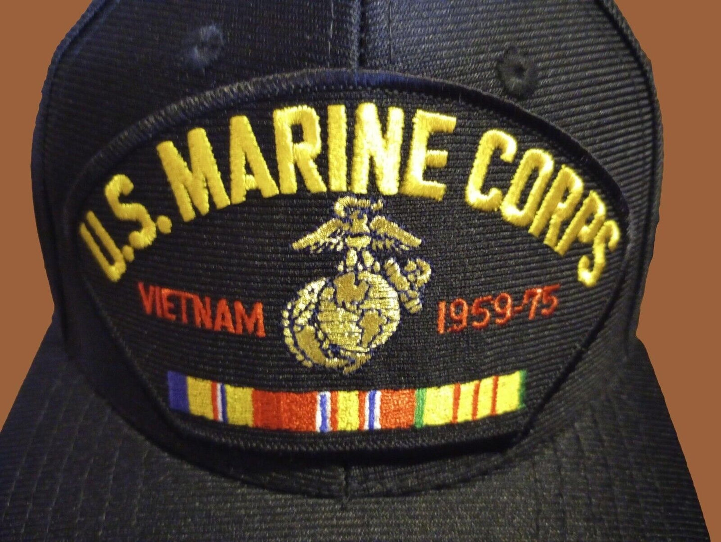 U.S MARINE CORPS VIETNAM VETERAN HAT OFFICIAL MILITARY BALL CAP U.S.A MADE