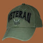 U.S NAVY VETERAN HAT EXTREME EMBROIDERY 3D MILITARY BALL CAP OD GREEN DISTRESSED