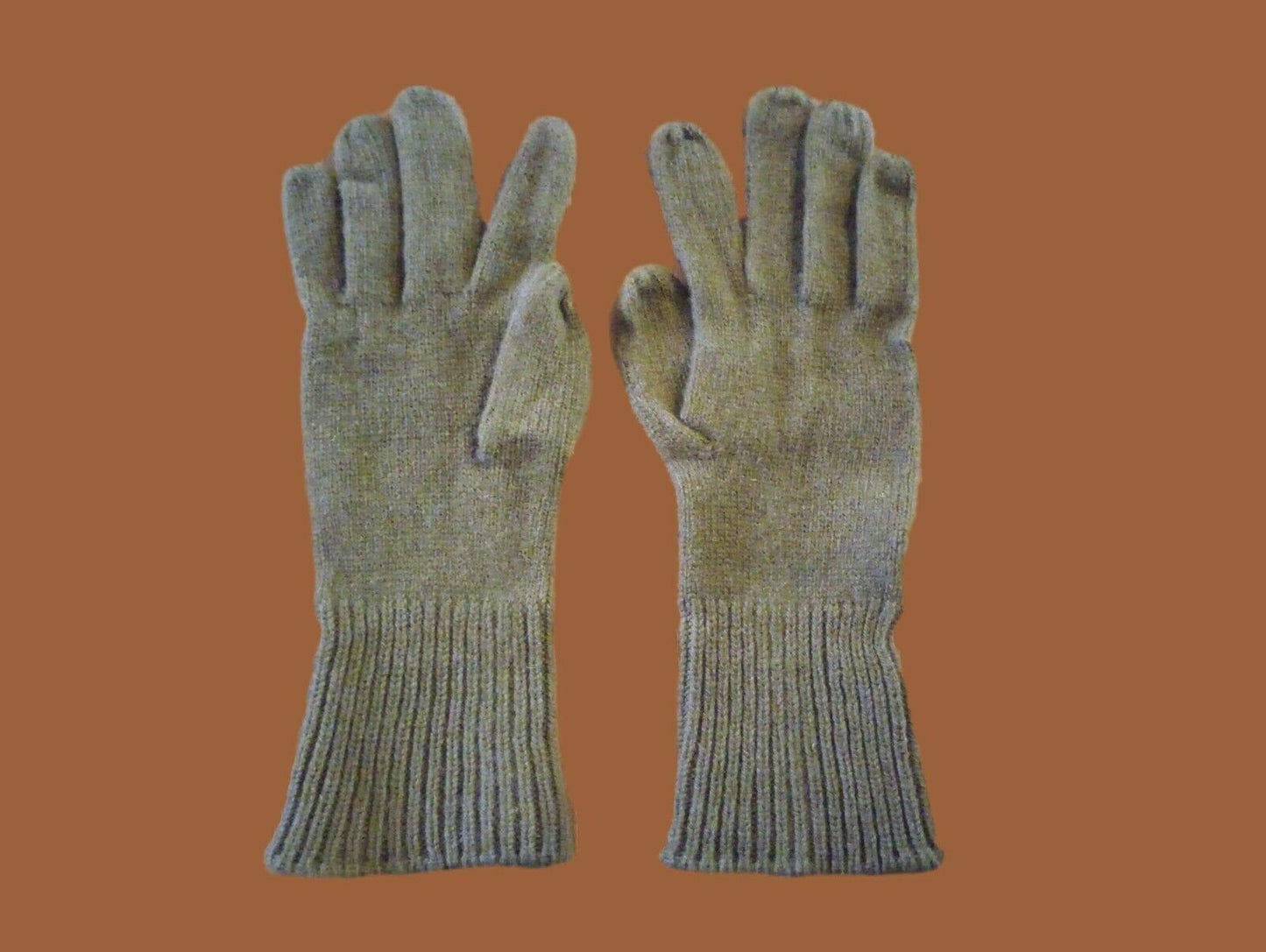 VINTAGE M49 U.S MILITARY GLOVE INSERT LINERS WOOL COLD WEATHER 1955 KOREAN ERA