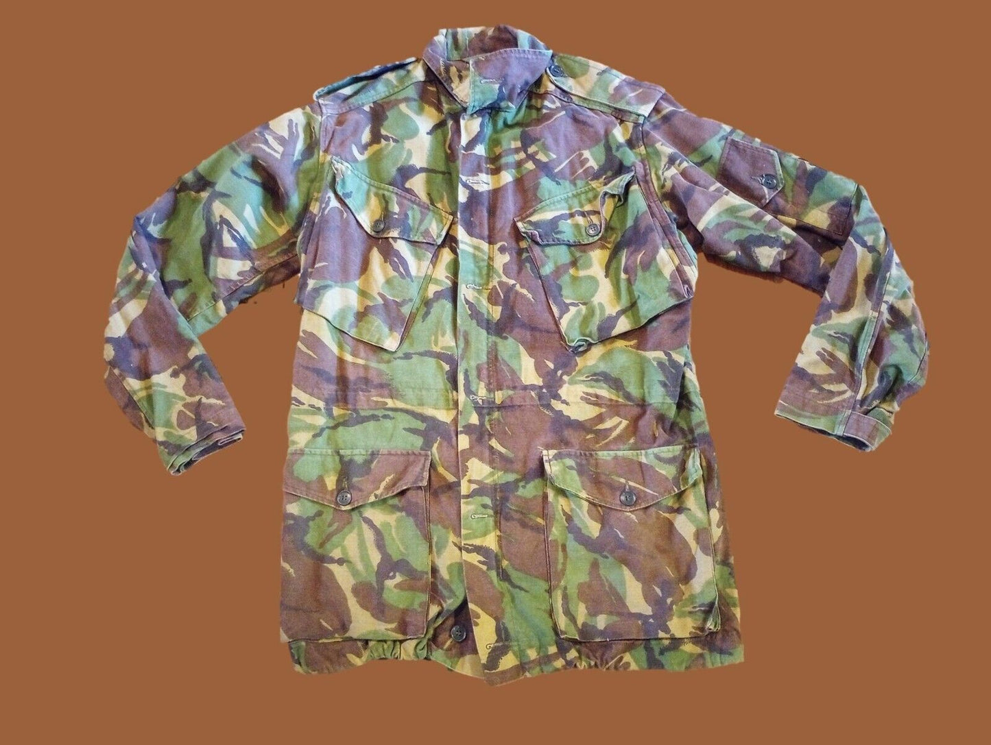 British Army issue DPM Combat Jacket Smock Jungle Tropical Camouflage Vintage