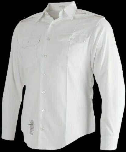 NEW U.S MILTARY ARMY MEN'S WHITE DRESS SHIRT LONG SLEEVE SIZE X- LARGE 18