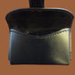 ORIGINAL ITALIAN MILITARY BLACK LEATHER POUCH