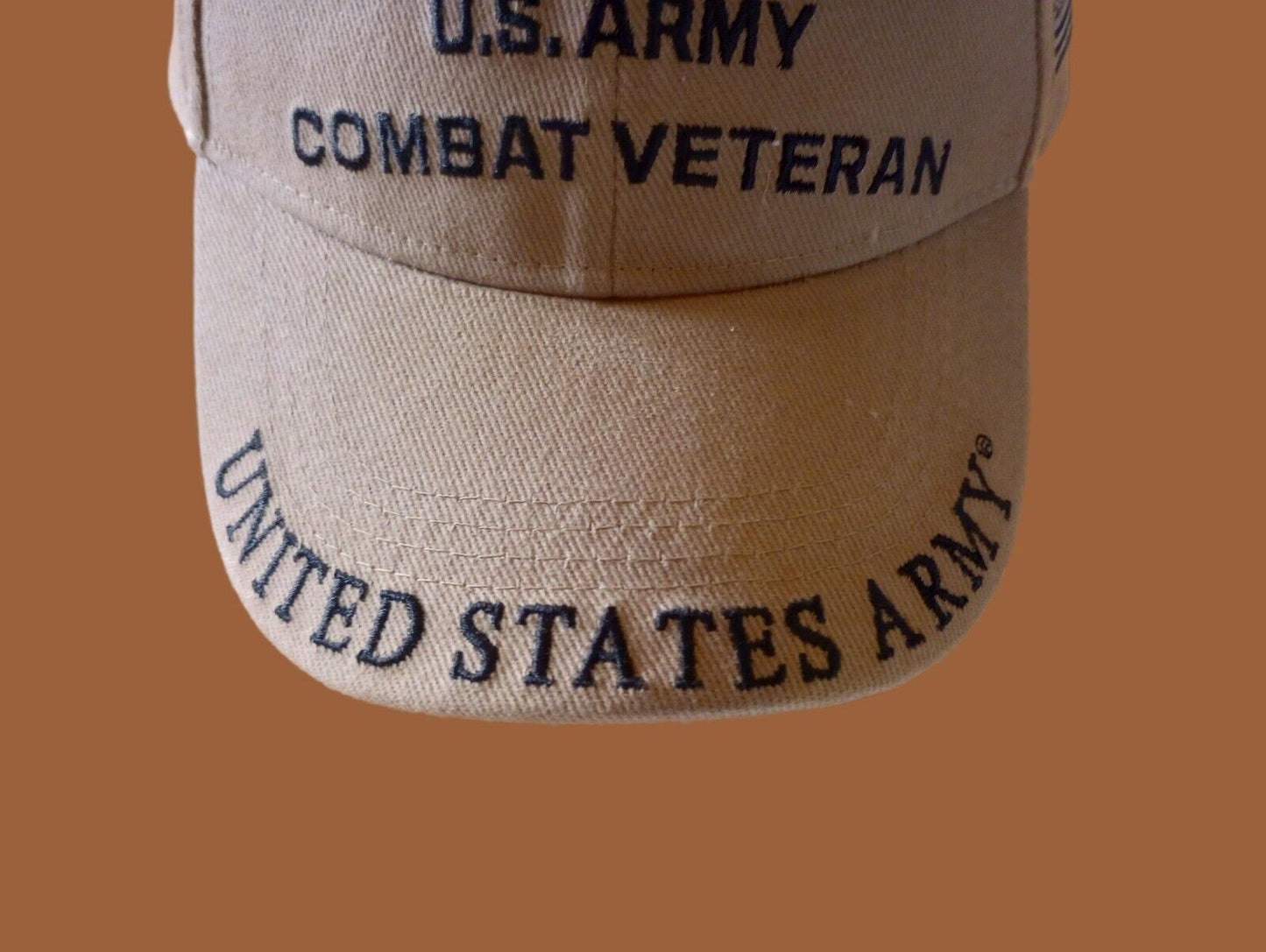 NEW U.S MILITARY ARMY COMBAT VETERAN EMBROIDERED HAT CAP OFFICIAL LICENSED HATS